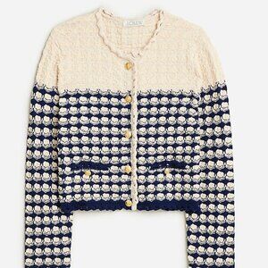 J.Crew Textured crochet lady jacket - XS - BZ467